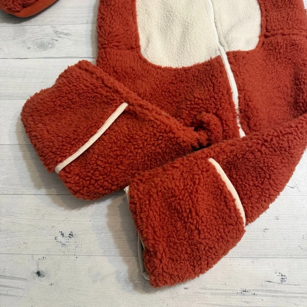 Columbia baby‎ Sherpa fleece fox bunting 18/24 months NEW